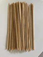 100 houten satéprikker 30cm lang, Ophalen of Verzenden, Nieuw, Hout, Los bestek