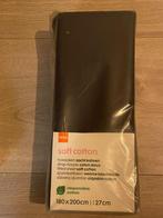 Hoeslaken 180x200cm donker grijs, Ophalen, Hoeslaken of Sloop, Grijs, Nieuw