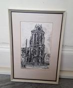 Ets ,pentekening ,Jacques Wijnen ,1968., Antiek en Kunst, Ophalen