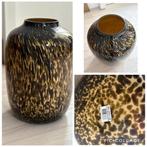 Vaas Artic L gold cheetah Ø32,5 x H45 cm, Huis en Inrichting, Woonaccessoires | Vazen, Ophalen, Overige kleuren, Minder dan 50 cm
