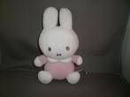 Tiamo Nijntje miffy roze rib met wit velours doekje met NM, Ophalen of Verzenden, Nieuw, Konijn