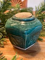 Vintage Gemberpot met Kurken Deksel, Ophalen of Verzenden