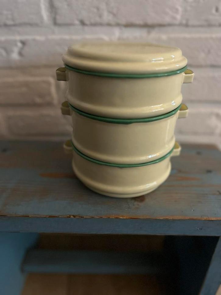 Vintage Emaille Etensdragers, Antiek en Kunst, Antiek | Emaille, Ophalen of Verzenden