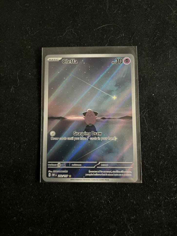Cleffa - Obsidian Flames Pokemon kaart, Hobby en Vrije tijd, Verzamelkaartspellen | Pokémon, Zo goed als nieuw, Ophalen