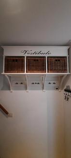 Mooi kapstok met opbergruimte, Huis en Inrichting, Woonaccessoires | Kapstokken, Wandkapstok, Gebruikt, Ophalen of Verzenden, Minder dan 100 cm