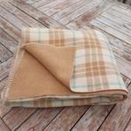 Vintage deken woondeken woonplaid plaid 210x160 cm, Huis en Inrichting, Slaapkamer | Beddengoed, Gebruikt, Bruin, Tweepersoons