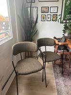 2 groene Karwei stoelen - 1,5 jaar oud, Huis en Inrichting, Gebruikt, Twee, Ophalen of Verzenden, Stof