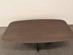 Deens ovale eettafel HPL walnoten 200x100, Huis en Inrichting, Tafels | Eettafels, 100 tot 150 cm, 200 cm of meer, Ophalen of Verzenden