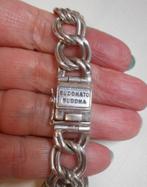 Zilveren zware Buddha To Buddha schakel ketting nr.507, Verzenden, Zo goed als nieuw, Zilver, Zilver