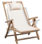 Terrasstoel bamboe strandstoel ligstoel stoel GRATIS BEZORGD, Verzenden, Nieuw, Overige typen