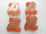 4 speldjes Beatrix en Claus 10 maart 1966, Verzamelen, Speldjes, Pins en Buttons, Ophalen of Verzenden, Zo goed als nieuw, Overige onderwerpen