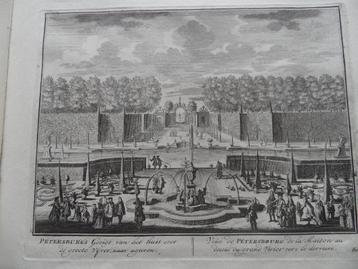 80 Nigtevecht Petersburg Kopergravure 1719 beschikbaar voor biedingen