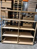 Houten stellingen 60cm diep, Ophalen, Zo goed als nieuw
