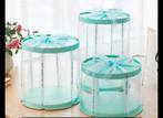 Clear transparent round cake box 18x18x20, Ophalen of Verzenden, Nieuw, Cupcakes