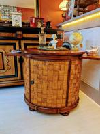 Unieke Vintage Handgemaakte Rotan Drankkast, Ophalen, Zo goed als nieuw, X, X