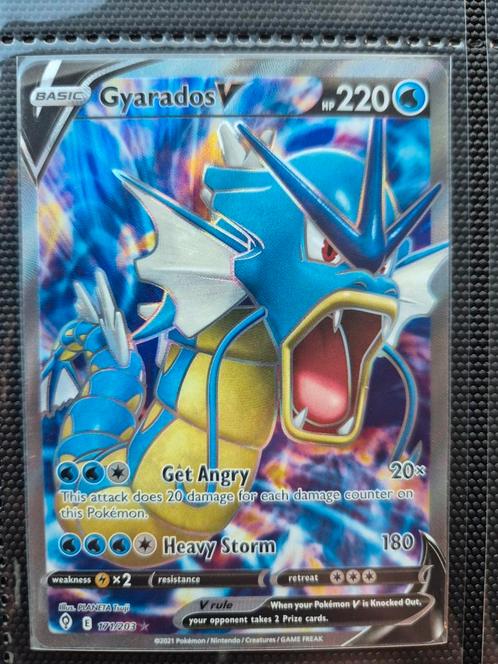 ‼️✅️ Gyarados V #171 Pokemon Evolving Skies ✅️‼️, Hobby en Vrije tijd, Verzamelkaartspellen | Pokémon, Nieuw, Losse kaart, Ophalen