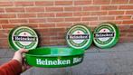 Heineken Dienblad 4stuks in goede staat, Ophalen of Verzenden, Zo goed als nieuw, Heineken