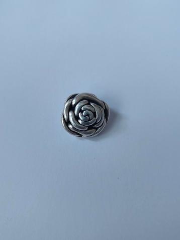 Vintage 925 zilver Roos ketting hanger  beschikbaar voor biedingen