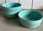 3 turquoise schalen bakjes HEMA blauw, Huis en Inrichting, Ophalen of Verzenden, Overige stijlen, Aardewerk, Schaal of Schalen