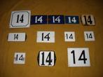 oud emaille huisnummer 14 ook 15 16 17 18 19 20 21 22 23 24, Antiek en Kunst, Antiek | Emaille, Ophalen of Verzenden