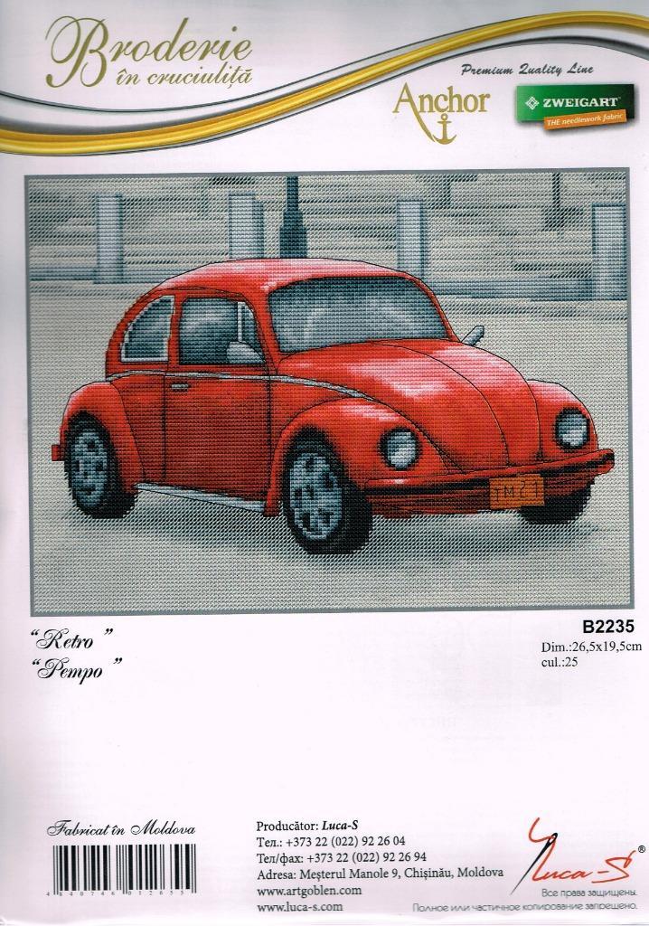 Cado luca borduurpakket, rode kever b 2235 oude prijs, Hobby en Vrije tijd, Borduren en Borduurmachines, Nieuw, Borduurpakket