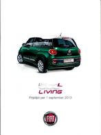 Folder Fiat 500 L Living 2013, Ophalen of Verzenden, Gelezen, Overige merken
