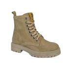 LEF maat 37 veterlaars/rits beige suede/leer gratis verzend., LEF BY PIEDRO, Nieuw, Laarzen, Verzenden