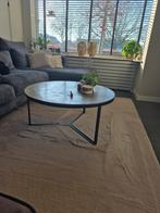 Salontafel rond brons,  40 hoog, o 85cm, Ophalen, Rond, Zo goed als nieuw, Metaal