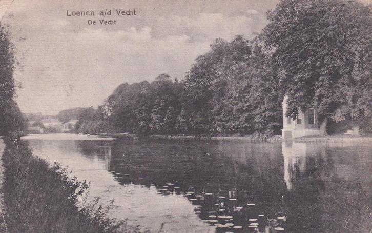 17147 Loenen aan de vecht De Vecht Utrecht oude kaart 1920, Verzamelen, Ansichtkaarten | Nederland, Gelopen, Utrecht, Voor 1920