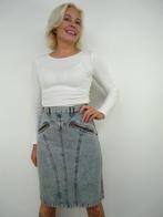 *Abfab Vintage Stonewashed Denim Rok 36*, Blauw, Knielengte, Ophalen of Verzenden, Zo goed als nieuw