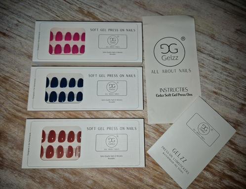 3 sets soft gel press on nails! *nieuw*, Sieraden, Tassen en Uiterlijk, Uiterlijk | Cosmetica en Make-up, Nieuw, Handen en Nagels