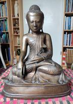 Grote bronzen boeddha (hoogte 41 a 42 cm), Antiek en Kunst, Ophalen of Verzenden