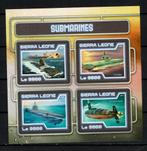 sierra leone 2017 pf blok onderzeeërs scheepvaart 2, Ophalen of Verzenden, Postfris, Dier of Natuur