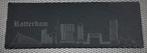 Leisteen Hapjesplank Rotterdam Skyline 30x10cm, Verzenden, Nieuw, Overig