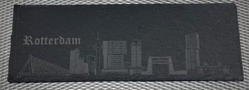 Leisteen Hapjesplank Rotterdam Skyline 30x10cm beschikbaar voor biedingen