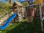 Leuk Speelhuisje met Glijbaan en Schommel, Ophalen, Gebruikt, Glijbaan
