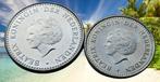 ** 1981  - Nederlandse Antillen - 1 Gulden+1 Rijksdaalder *, Postzegels en Munten, Munten | Nederland, Verzenden, Koningin Beatrix