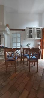 Landelijke eetkamerstoelen set van 6, Huis en Inrichting, Ophalen, Zo goed als nieuw