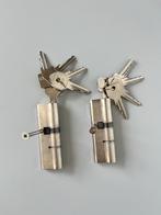 Axa sleutel cilinder (2x), Doe-het-zelf en Verbouw, Ophalen of Verzenden, Zo goed als nieuw, Rvs, Slot