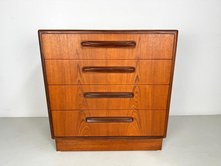 Vintage ladekast G-Plan, Huis en Inrichting, Kasten | Ladekasten, Zo goed als nieuw, Minder dan 100 cm, 50 tot 100 cm, 25 tot 50 cm