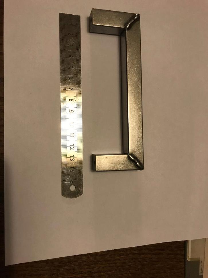 Handgrepen RVS, knoppen en scharnieren, Doe-het-zelf en Verbouw, Hang- en Sluitwerk, Gebruikt, Overige typen, Overige materialen