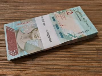 Bundel 100x 2 bolivares Venezuela beschikbaar voor biedingen