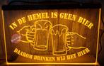 IN DE HEMEL IS GEEN BIER DAAROM....3D ledverlichting lamp, Ophalen of Verzenden, Nieuw, Lichtbak of (neon) lamp