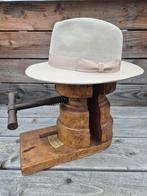 Stetson Fedora Premium Furfelt Stone - Maat 58, Hoed, Stetson, Ophalen of Verzenden, Zo goed als nieuw