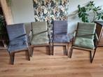 eettafel stoelen, Ophalen, Zo goed als nieuw, Metaal, Vier