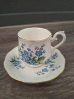 Royal Albert Forget-Me-Not Kop & Schotel - Jaren '60, Huis en Inrichting, Keuken | Servies, Nieuw, Ophalen of Verzenden, Overige stijlen