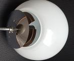 schoollamp (GEHEEL nog originele  hanglamp/pendellamp 60'/er, Huis en Inrichting, Gebruikt, Glas, SIXTIES VINTAGE DESIGN, Ophalen of Verzenden