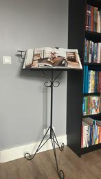 Metalen (muziek)standaard zwart, Muziek en Instrumenten, Standaards, Ophalen, Muziekstandaard