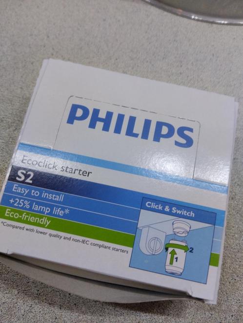 Te koop; Doosje met 25 Philips starters S2., Doe-het-zelf en Verbouw, Bouwverlichting, Nieuw, Ophalen of Verzenden