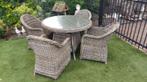 Mooi rond wicker tuinset, Tuin en Terras, Tuinsets en Loungesets, Ophalen, Gebruikt, Wicker
